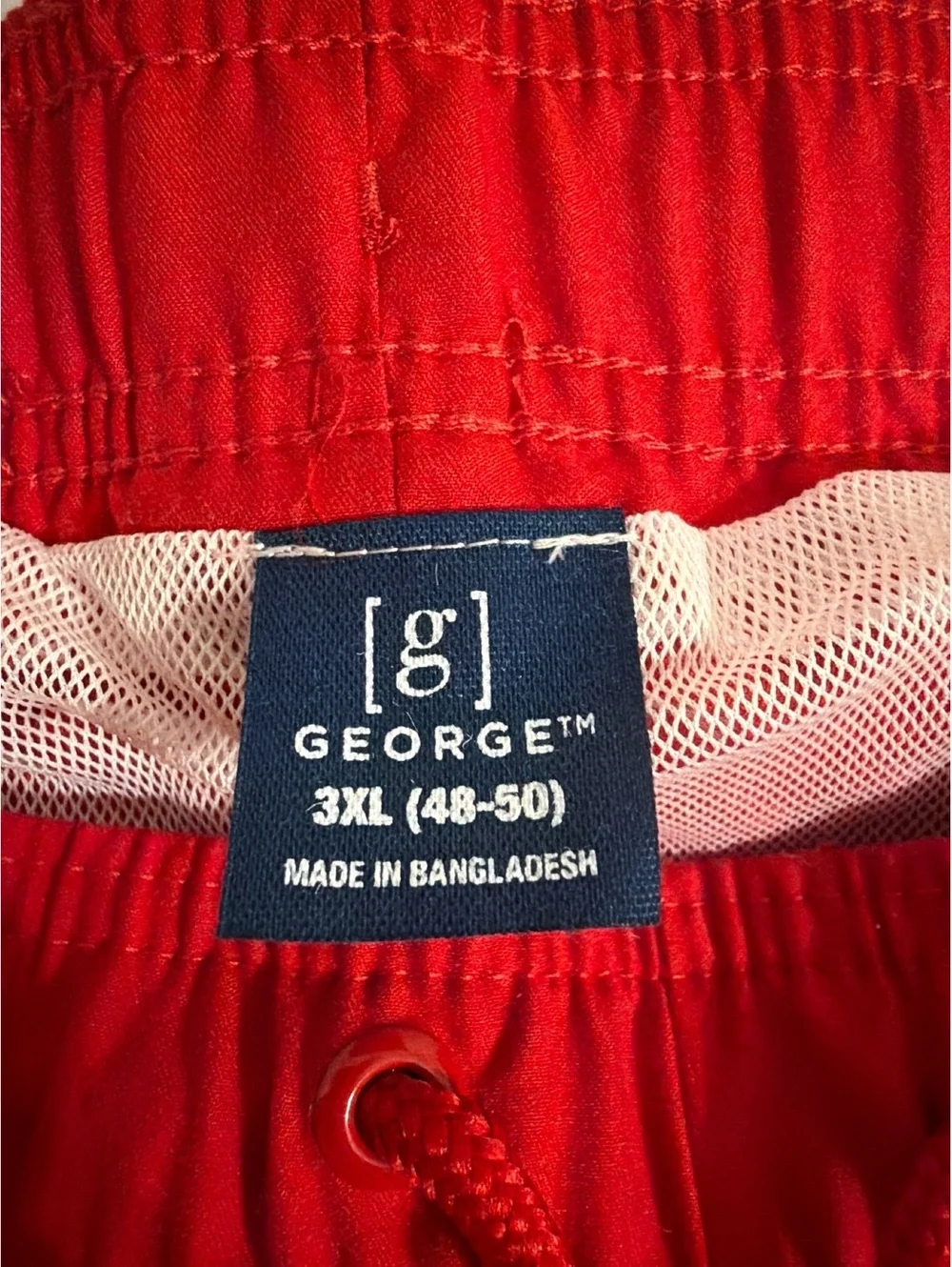George Men's Red Swim Trunks 3XL (48-50)